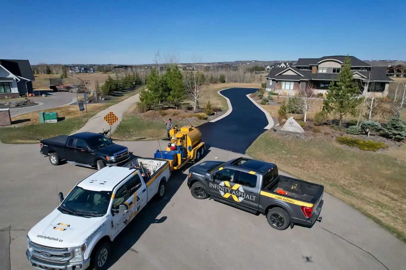 Infinity Paving crew paving a driveway in Phoenix, AZ